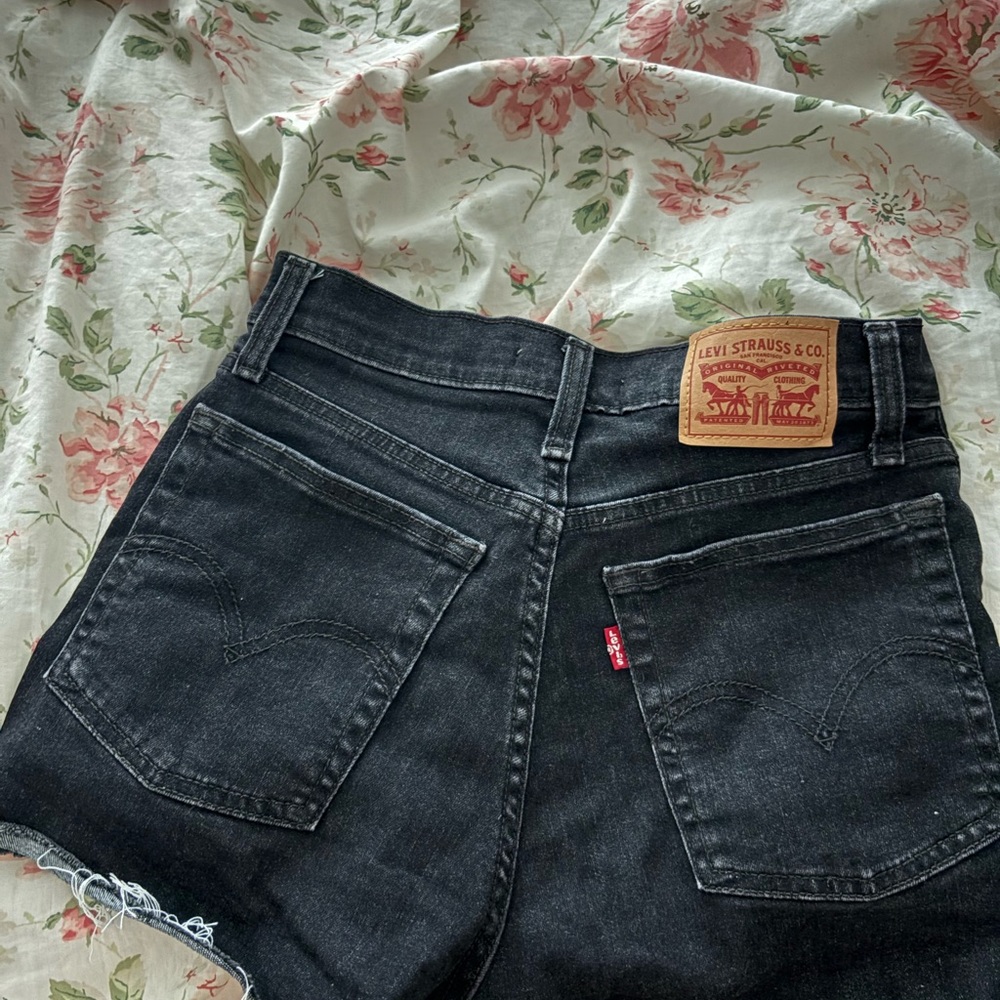 Levi's Charcoal Denim Cut-Offs